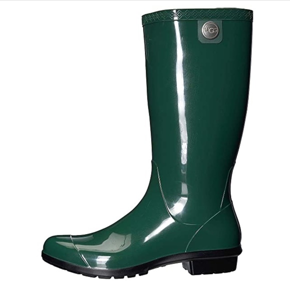 SALE 🎈 UGG Womens Shaye Rain boots High-Gloss Pine Green Women’s 6 NEW in Box - Picture 2 of 11